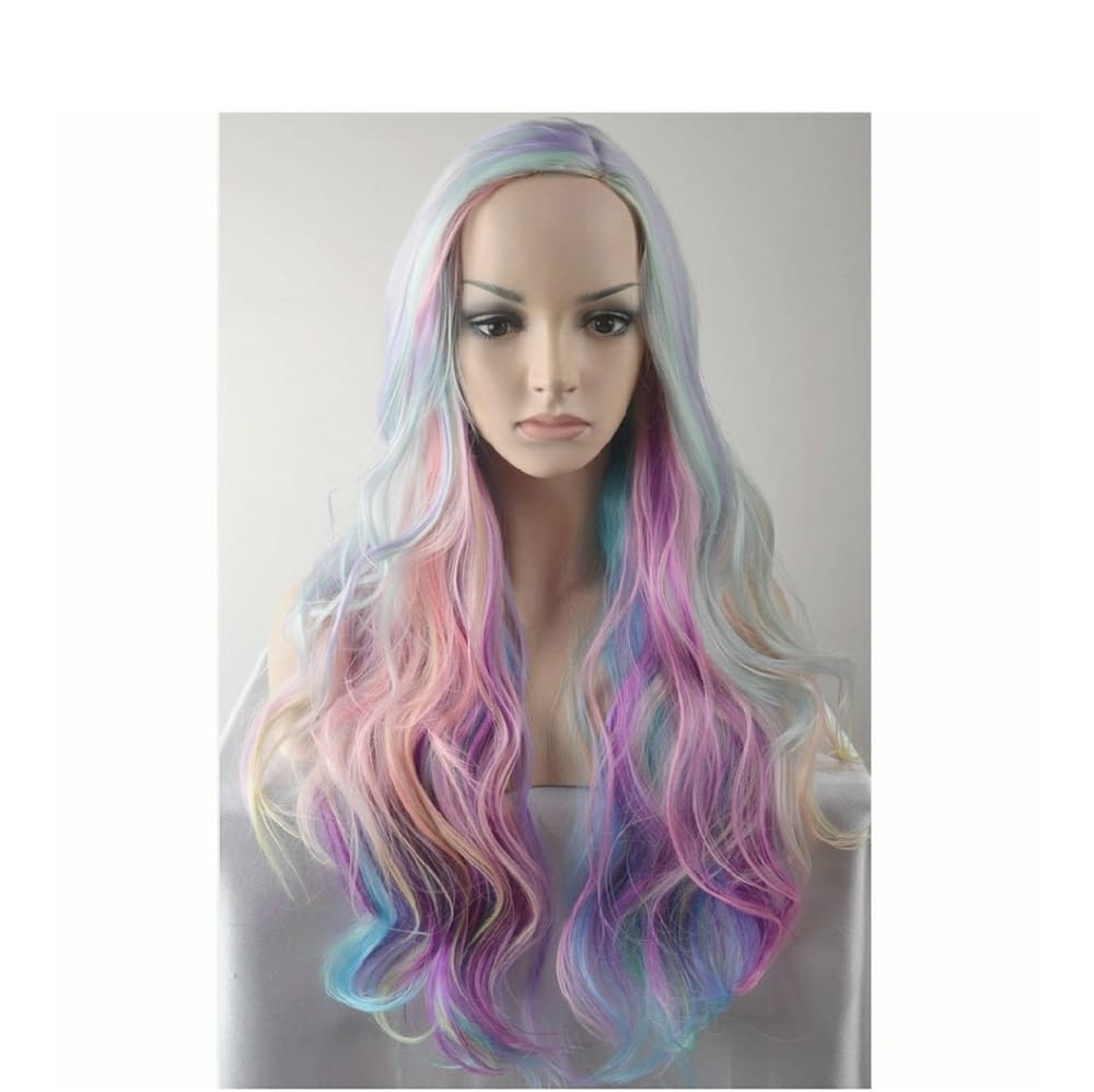 Rainbow Pastel Beauty Wig - Thumbnail 4