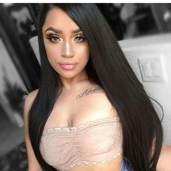 Dark Brown Yaki Beauty LaceFront Wig 22-24inch - Thumbnail 3