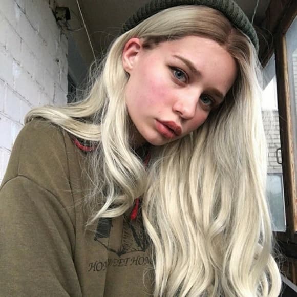 Ombre Blonde Beauty LaceFront Wig Wig 22-24inches - Thumbnail 6