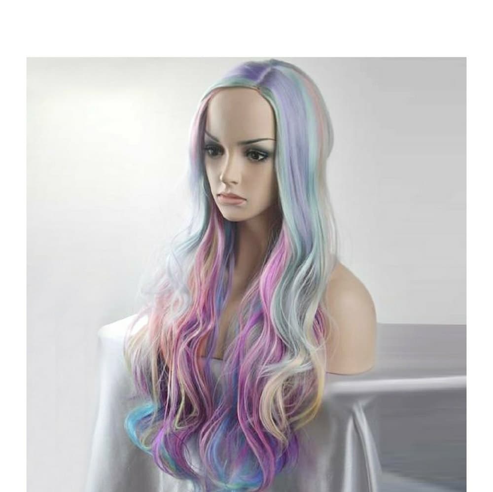 Rainbow Pastel Beauty Wig - Thumbnail 3
