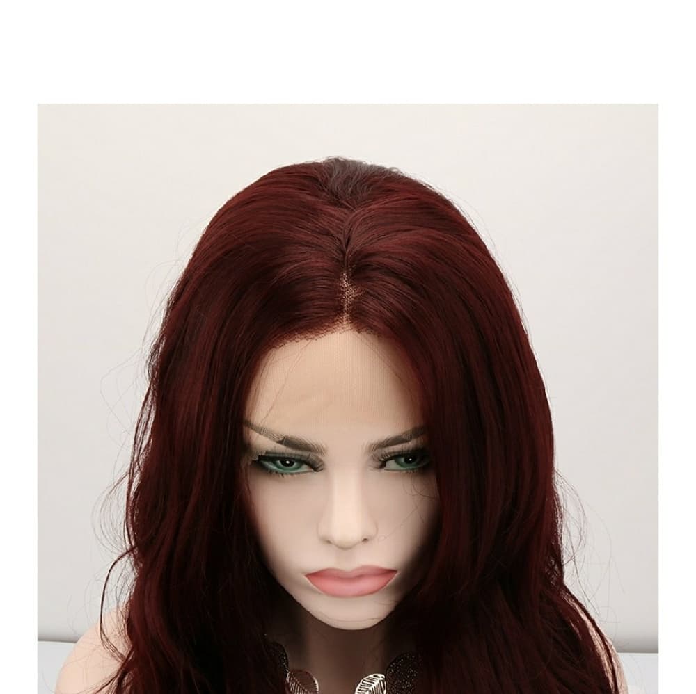 Burgundy LaceFront wig 24-26 inches!! - Thumbnail 3