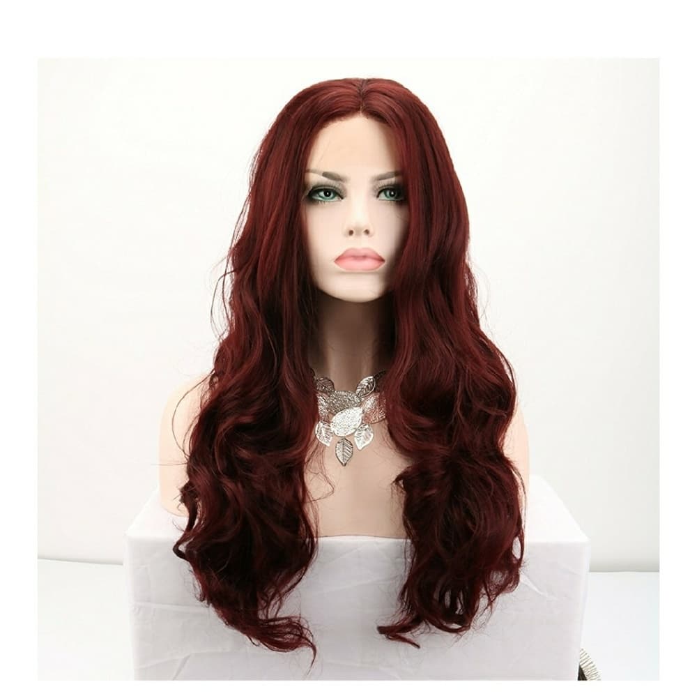 Burgundy LaceFront wig 24-26 inches!! - Thumbnail 5