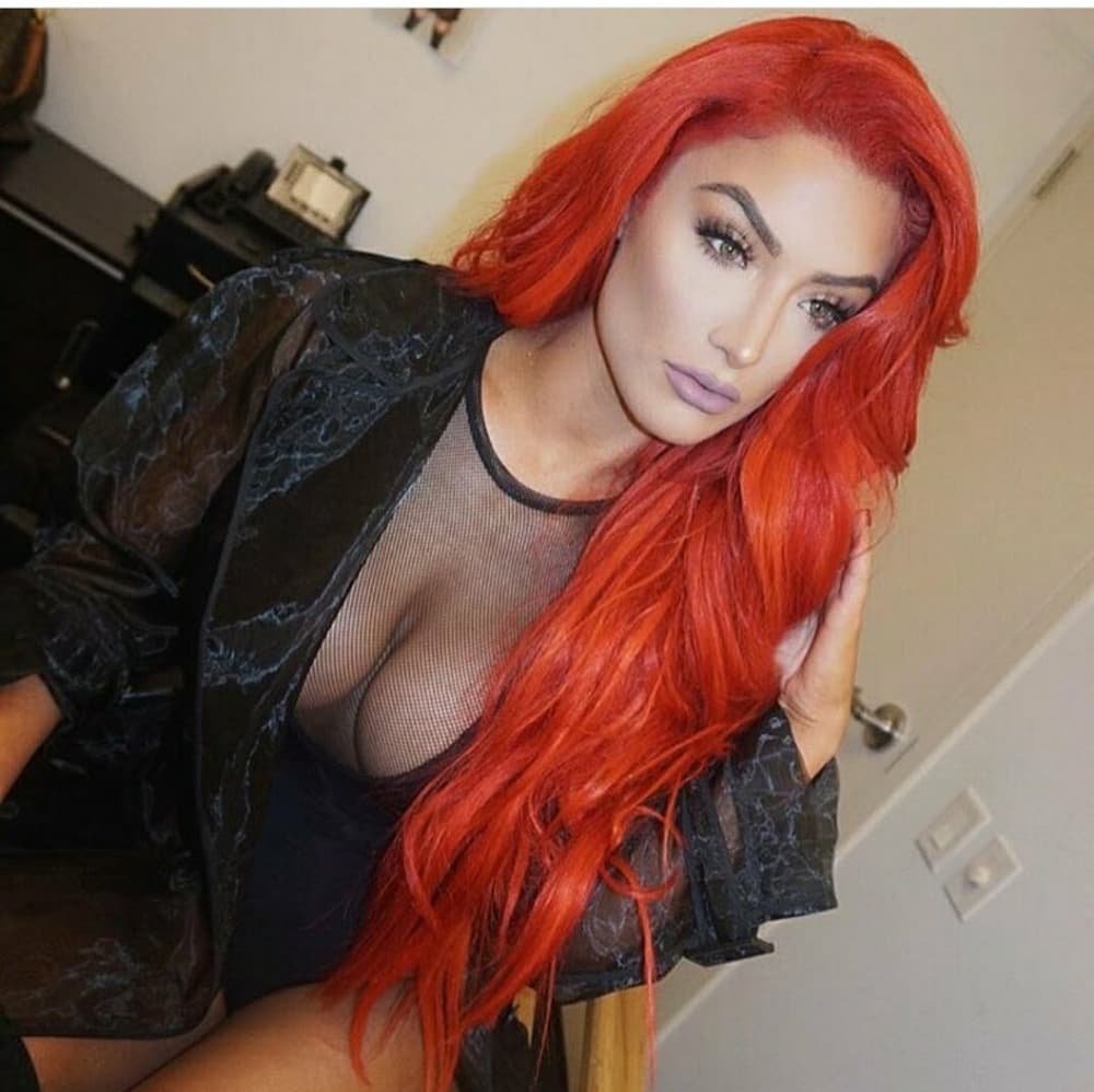 Red Beauty LaceFront Wig Wig 22-24inches - Thumbnail 5