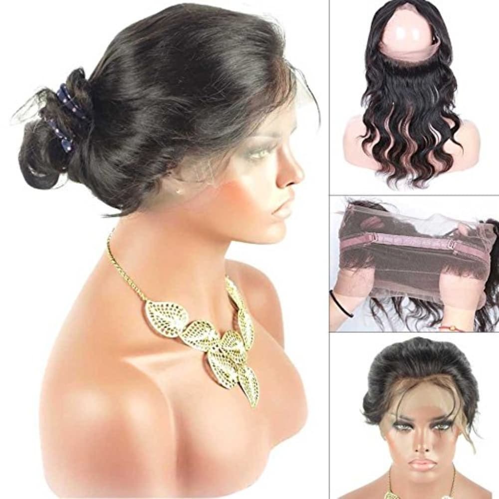 Brazilian Body Wave 360 Lace Band Frontal Closure - Thumbnail 5