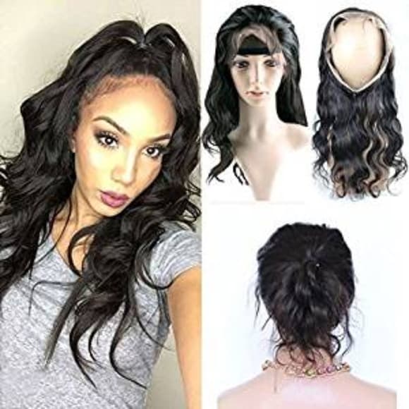 Brazilian Body Wave 360 Lace Band Frontal Closure - Thumbnail 8