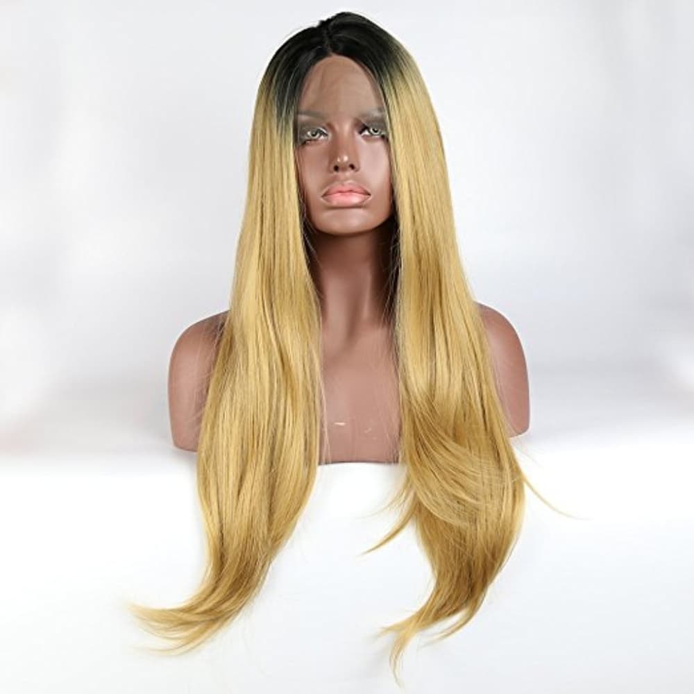 Ombre Black Blonde Lacefront Wig 24-26 inches!! - Thumbnail 6