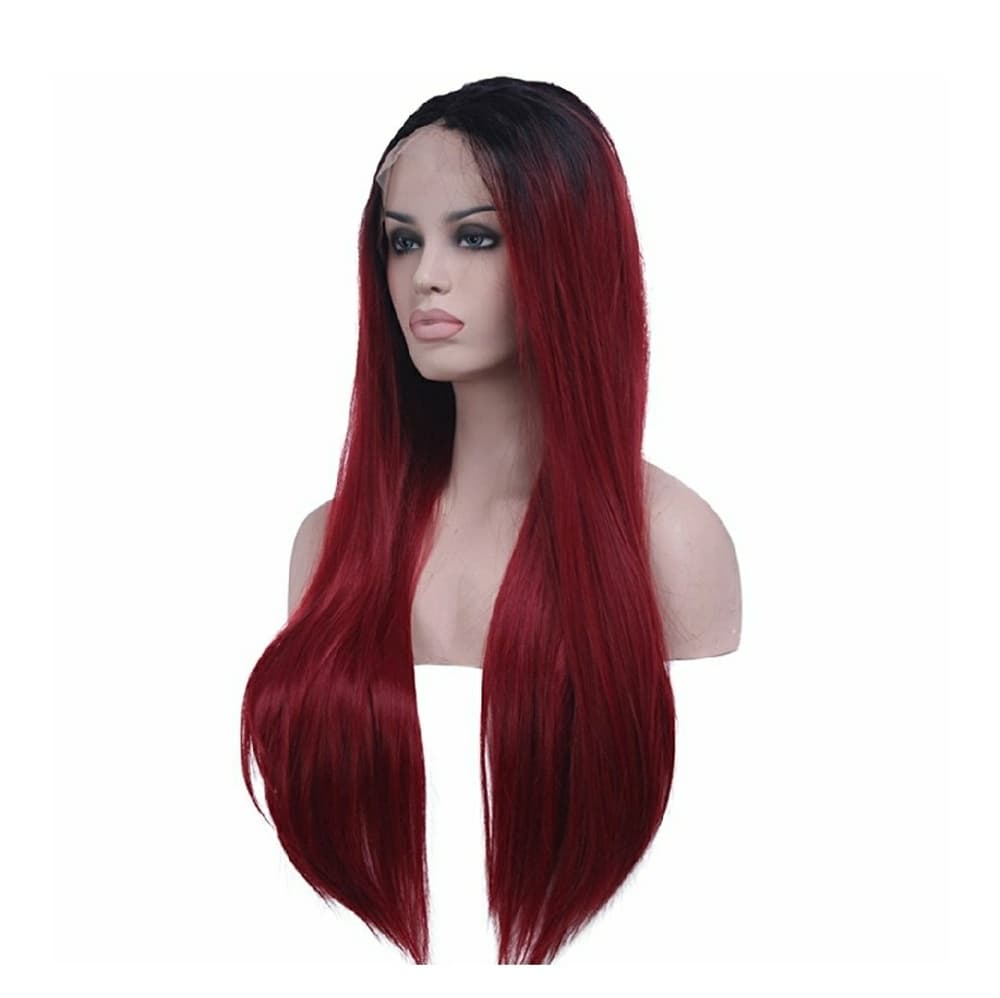 Ombre Burgundy LaceFront wig 24-26 inches