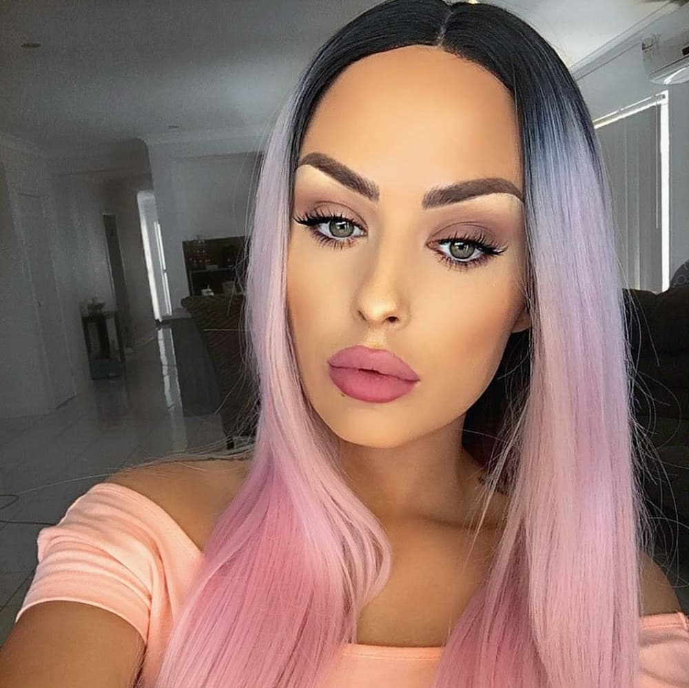 Ombre Pink Beauty LaceFront Wig