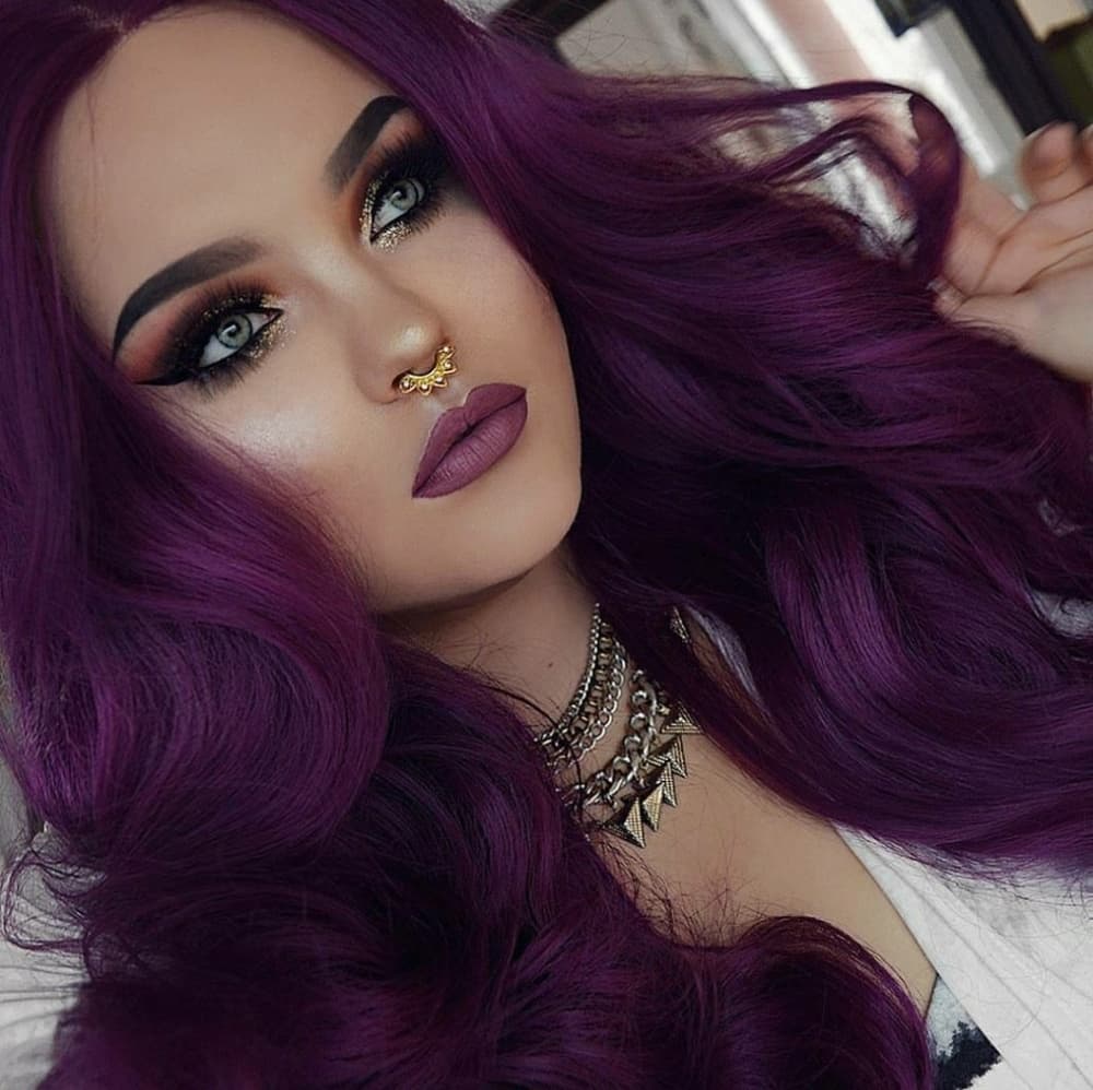 Purple Beauty LaceFront Wig 22-24 inches!!
