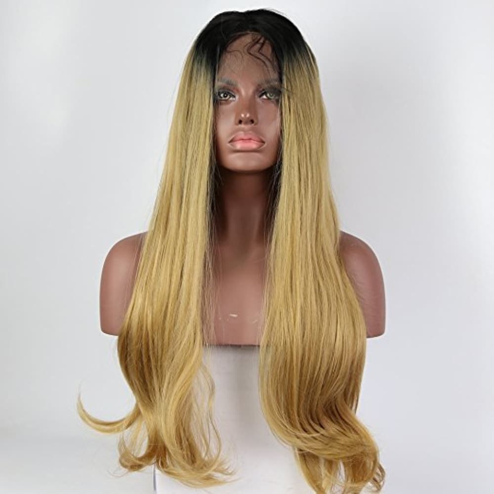 Ombre Black Blonde Lacefront Wig 24-26 inches!! - Thumbnail 5