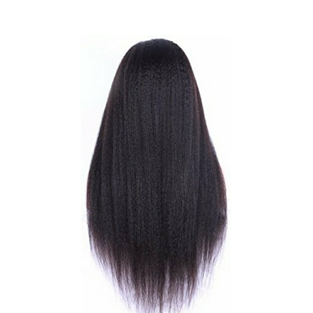 Course Italian Yaki Virgin Human Hair Lace Wig!+