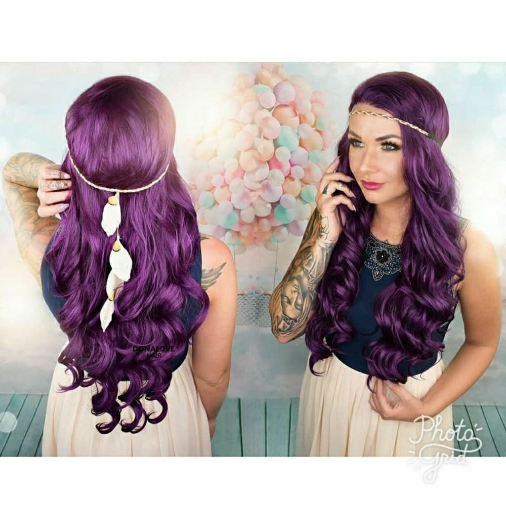 Purple Beauty LaceFront Wig 22-24 inches!! - Thumbnail 4
