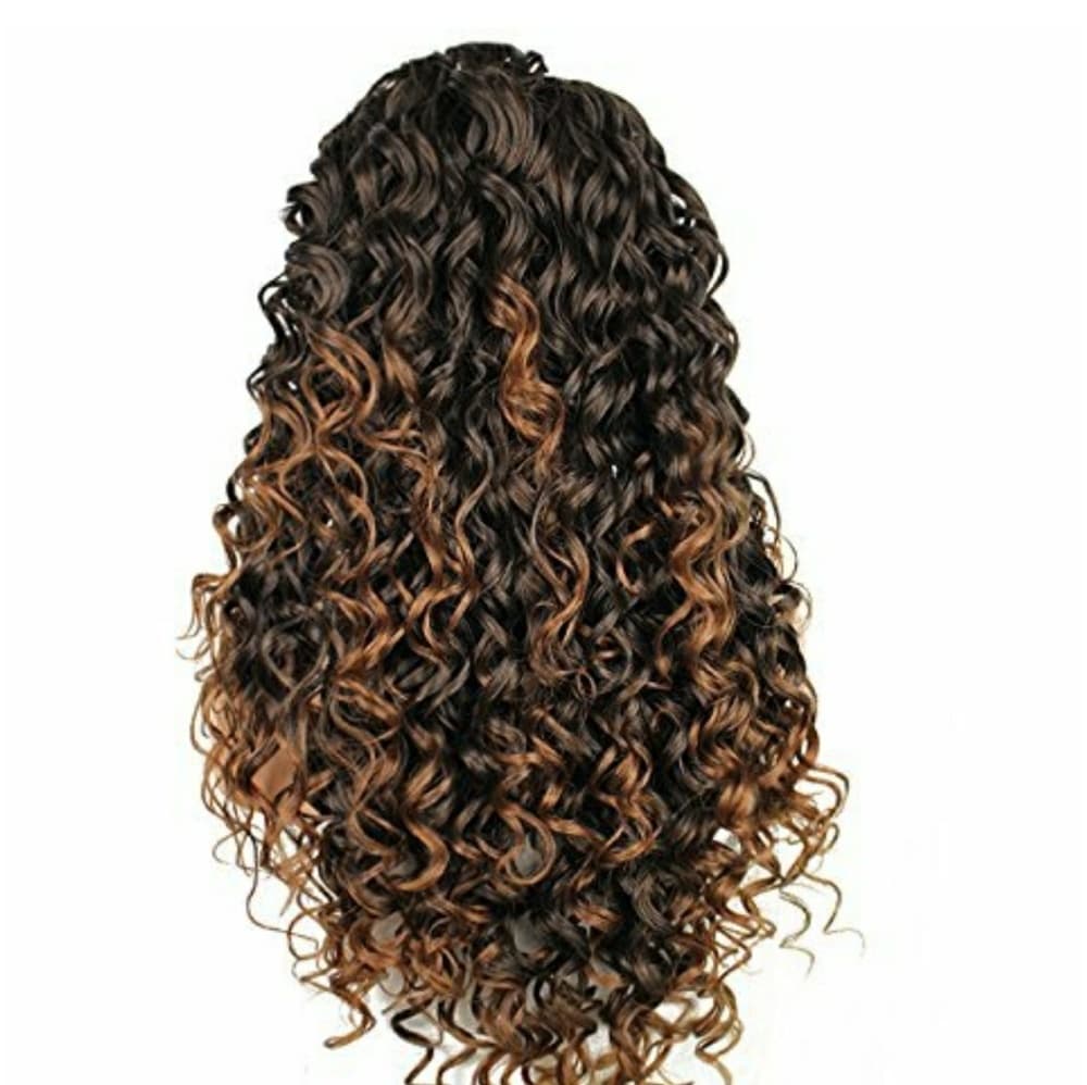 Curly Brown Mix Lace Front Wig 22-24inches!! - Thumbnail 2