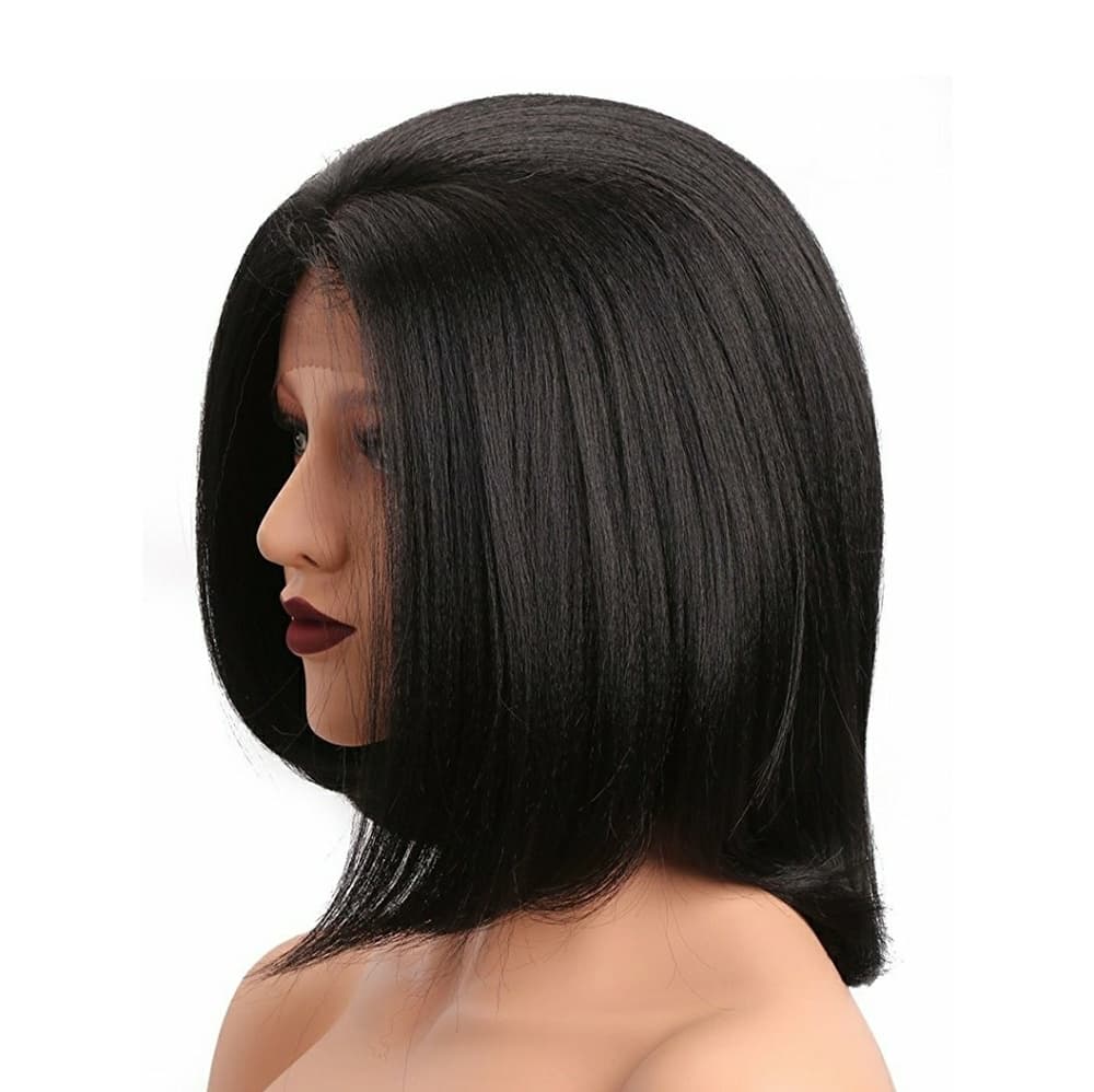 Black Yaki Bob Beauty LaceFront!! - Thumbnail 5