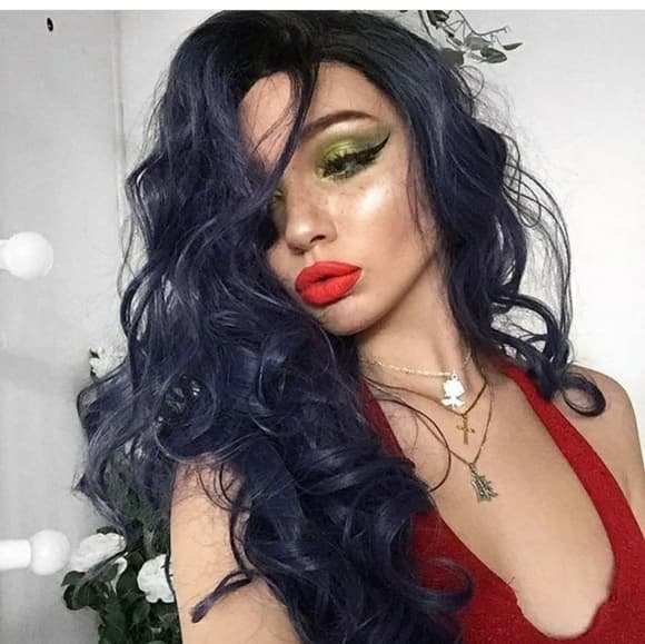 Bluish Purple Beauty Lacefront Wig 22-26 inches!! - Thumbnail 2