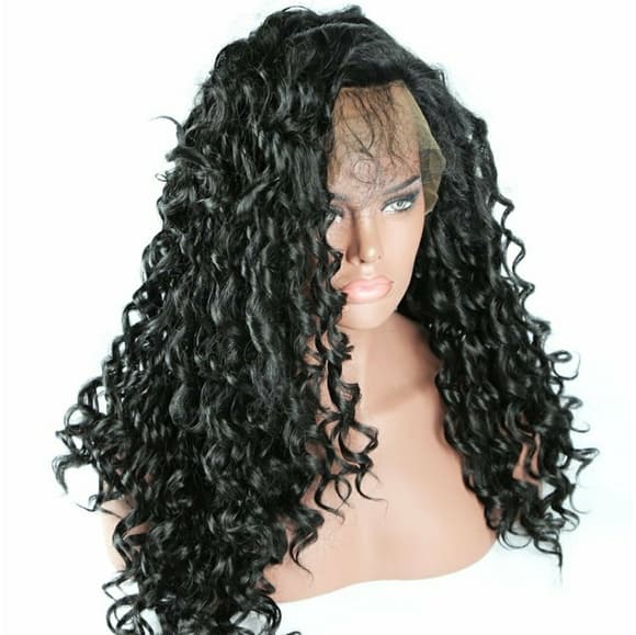 Black Curly Beauty Lacefront Wig 22-24inches!! - Thumbnail 6