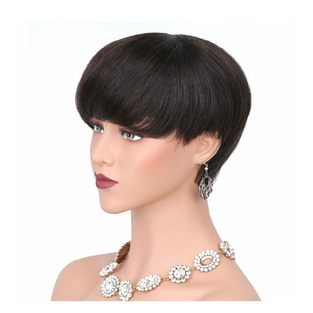 Brazilian Virgin Human Hair Bob Wig - Thumbnail 4