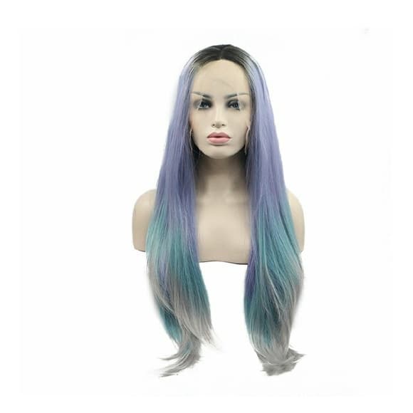 3 Tones Ombre Gray Beauty LaceFront Wig - Thumbnail 5