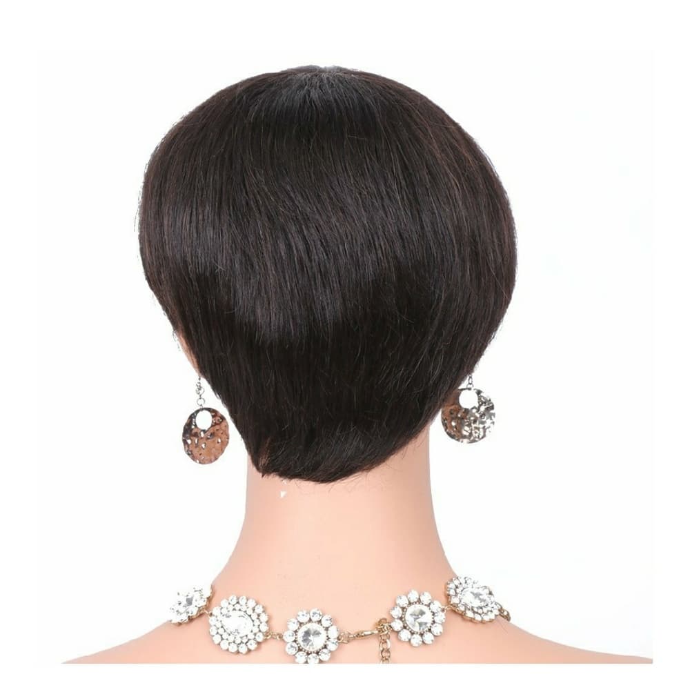 Brazilian Virgin Human Hair Bob Wig - Thumbnail 3