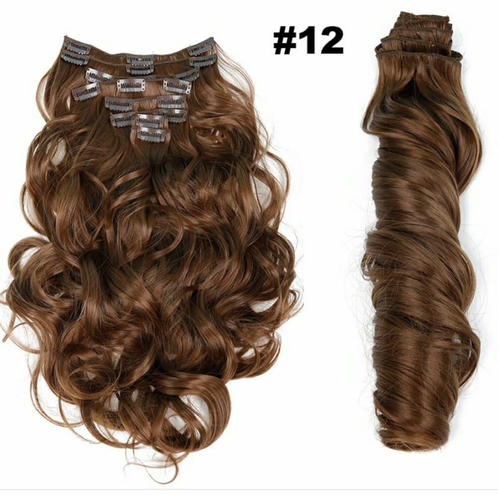 #12 Wavy Full Head Clip In Extension