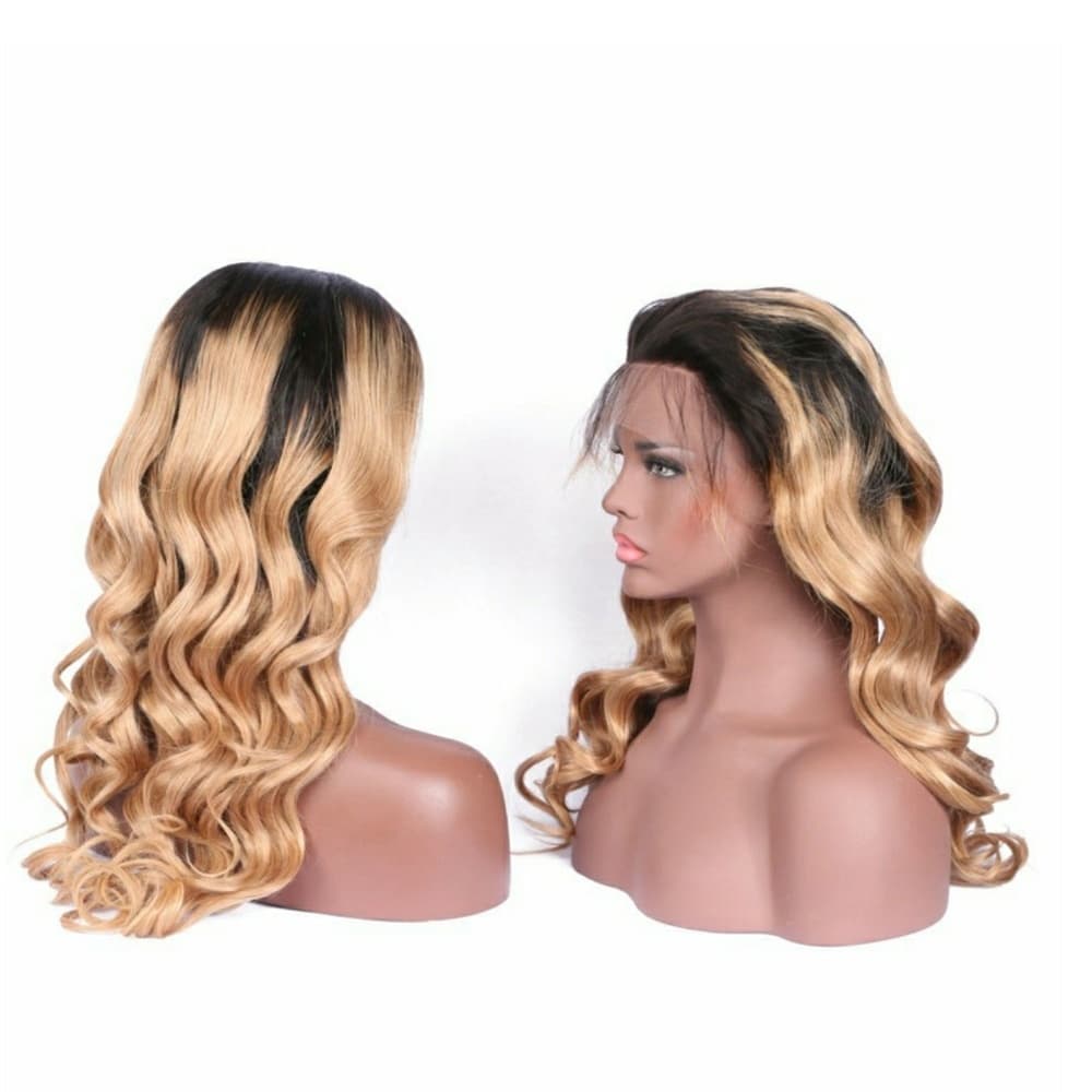 Blonde Ombre Human Hair LaceFront Wig - Thumbnail 2