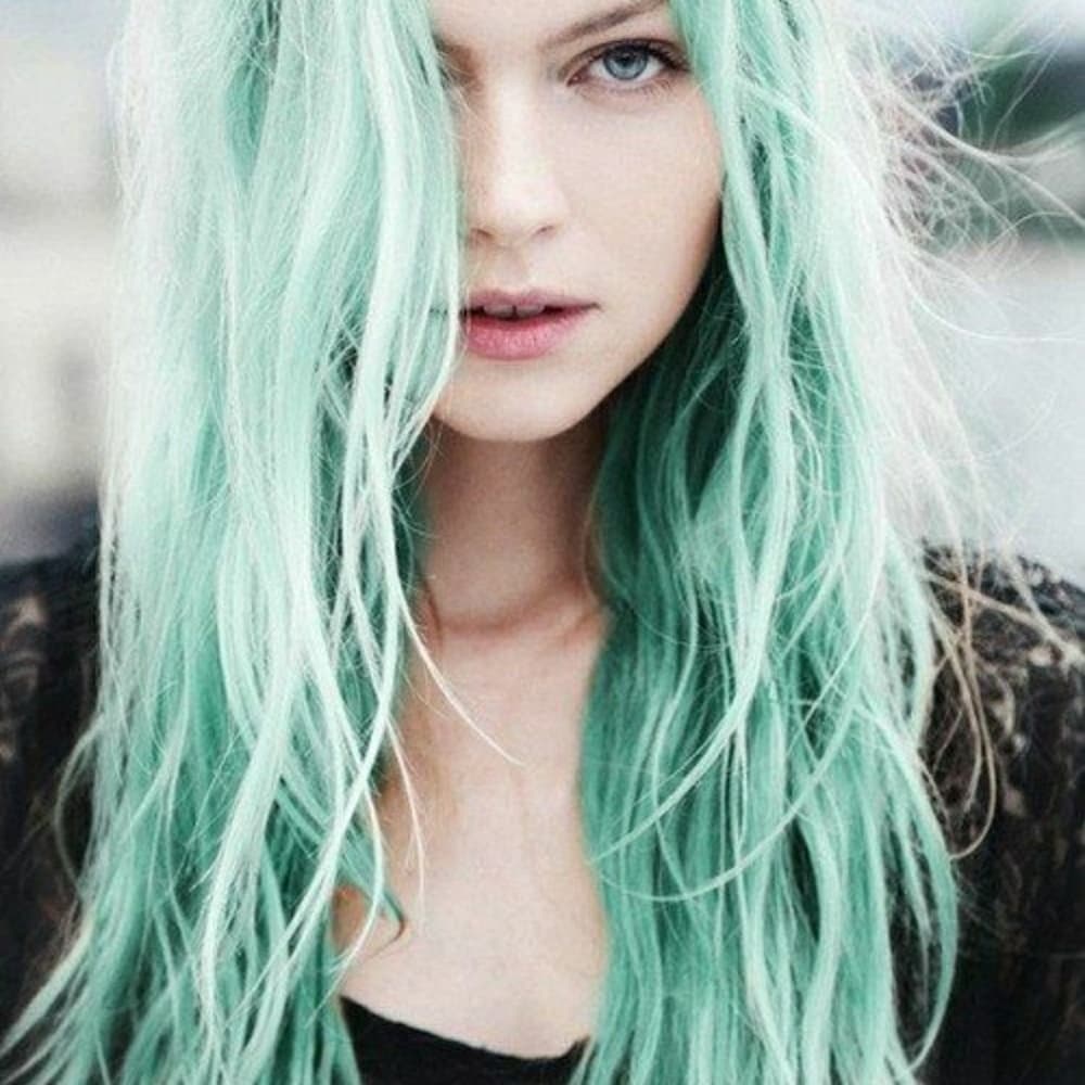 Mint Green LaceFront Wig 20-24 inches!! - Thumbnail 6