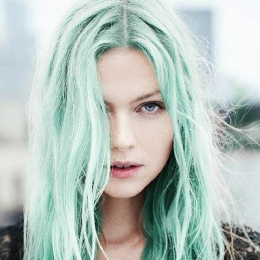 Mint Green LaceFront Wig 20-24 inches!! - Thumbnail 5