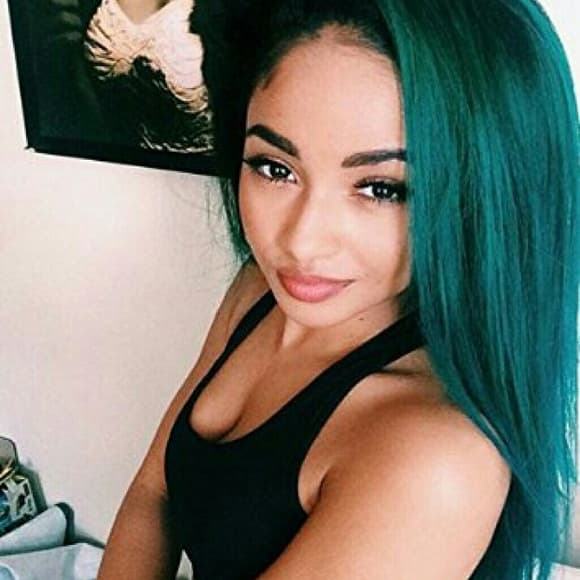 Ombre Green Lacefront Wig
