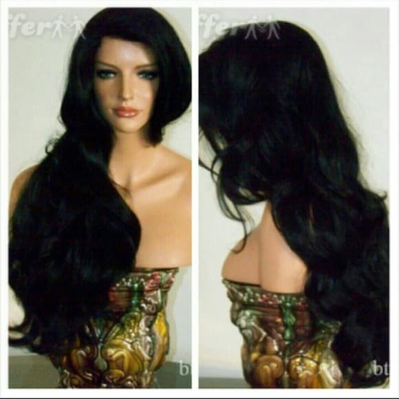 Black Wave Doll Lace Front wig - Thumbnail 3
