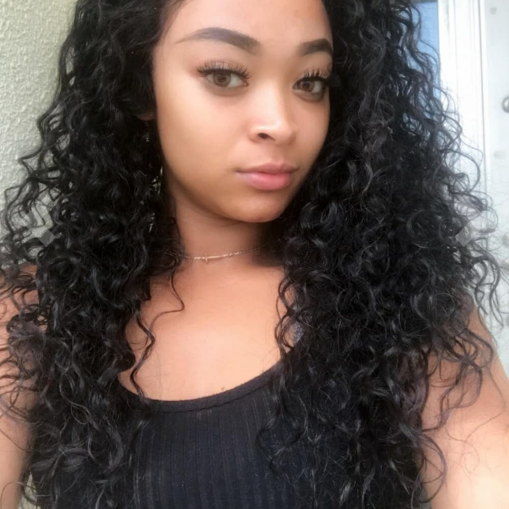 Virgin Brazilian Curly Lacefront Wig
