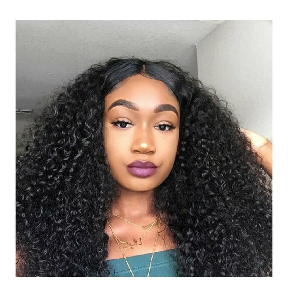 Virgin Brazilian Human Hair Curly Lacefront Wig