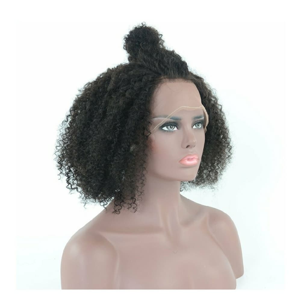 Virgin Brazilian Curly Lacefront Wig 12-14 inches!