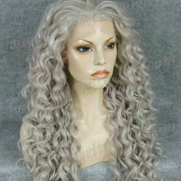 Gray Beauty Curly Wig 26-28 inches!! - Thumbnail 2