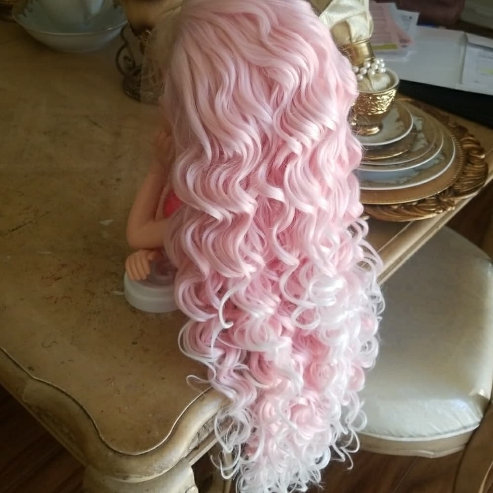Pink Beauty White Tip Lacefront Wig 26-28 inches!!