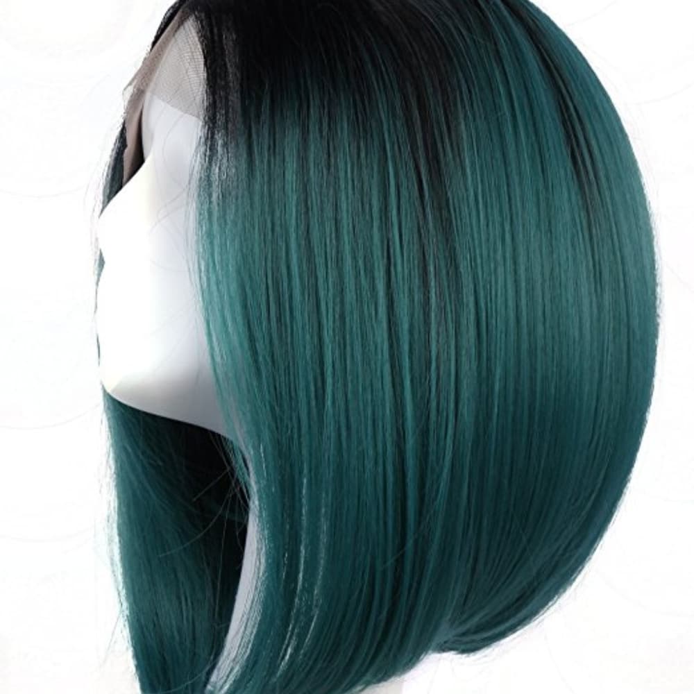 Ombre Green Beauty Lacefront Wig - Thumbnail 4