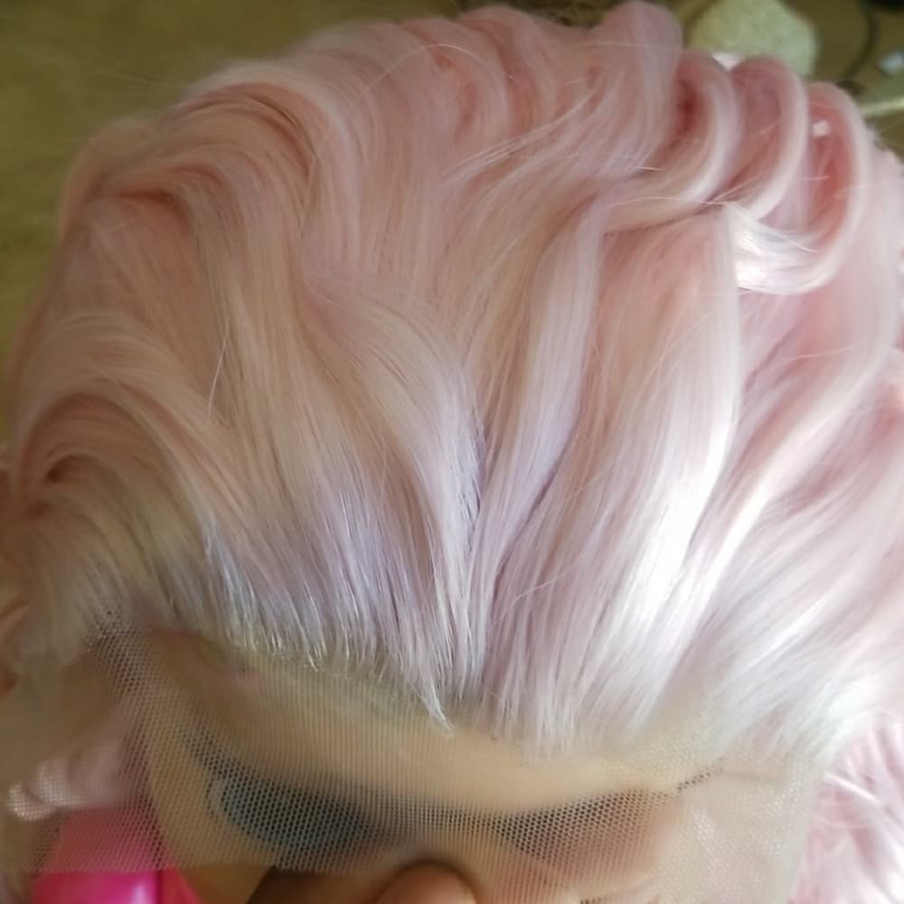 Pink Beauty White Tip Lacefront Wig 26-28 inches!! - Thumbnail 4