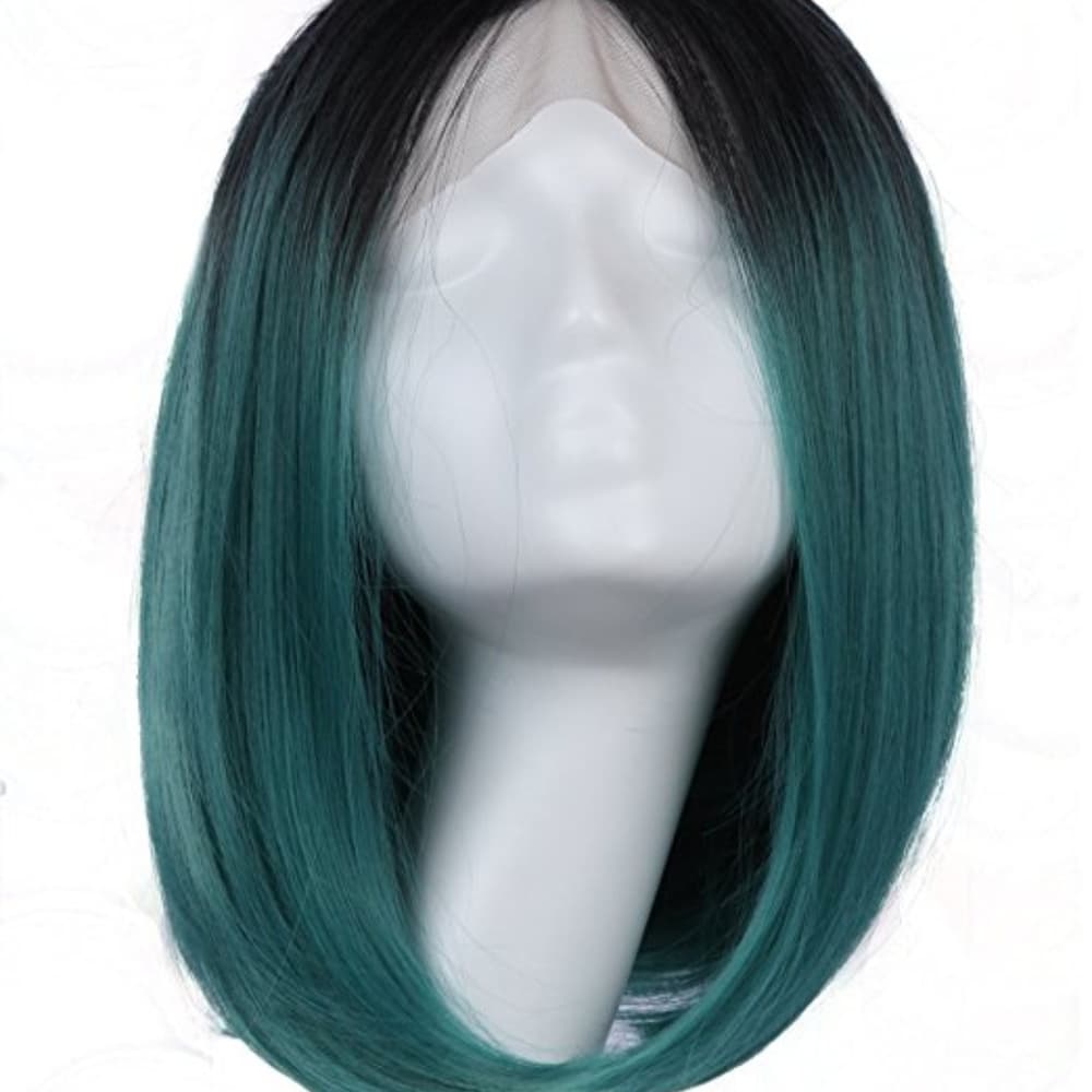 Ombre Green Beauty Lacefront Wig - Thumbnail 7