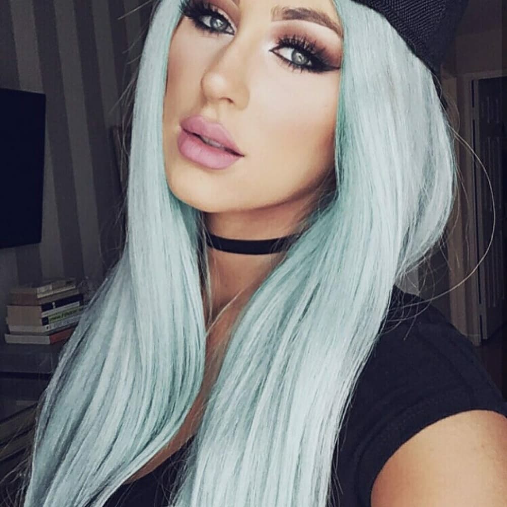 Ombrr Green LaceFront Wig 22-26 inches!!