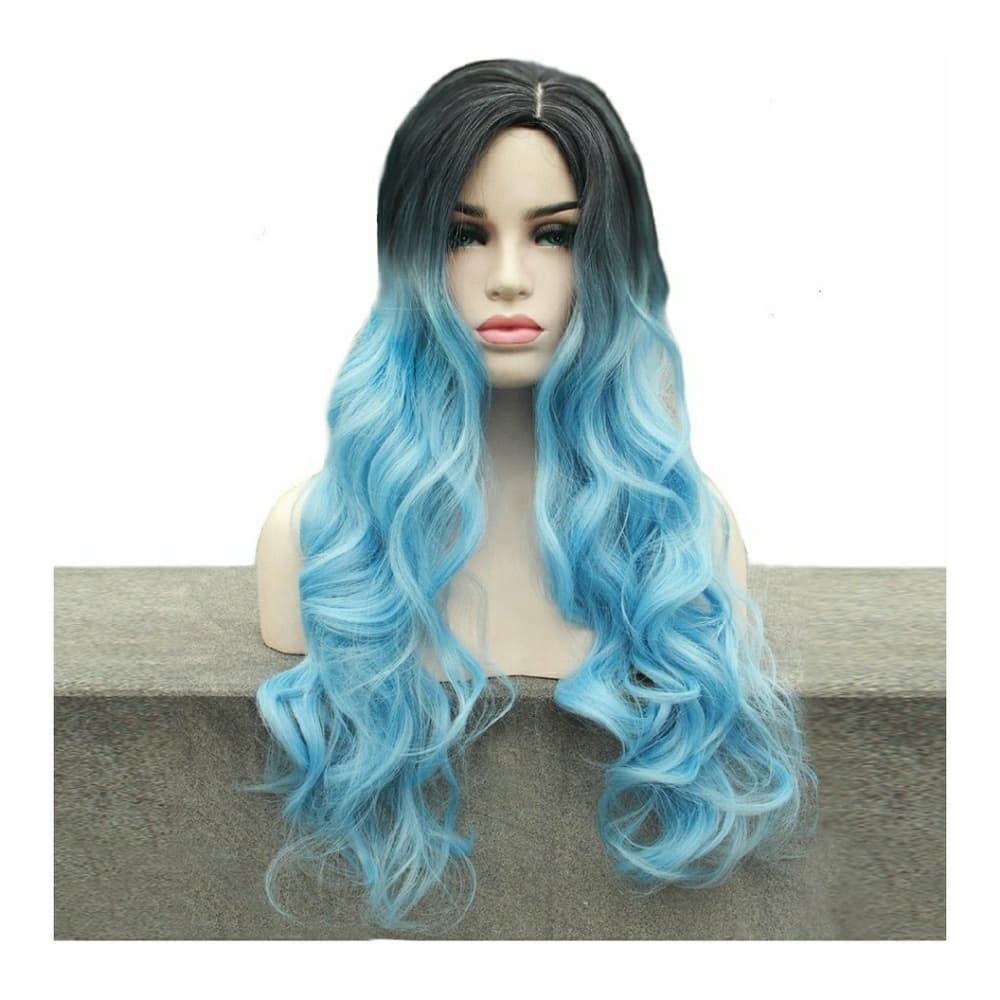 Ombre Black Blue Beauty Wig