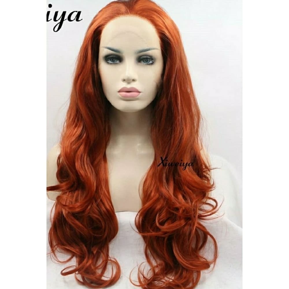 Aubirn Copper Red Beauty Lacefront Wig 24-26 inche - Thumbnail 3