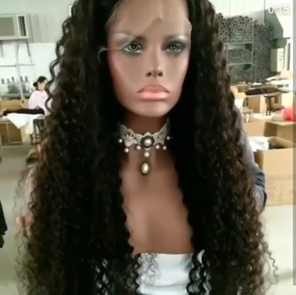 Vigin Brazilian Curly LaceFront Wig 22-24 inches!!