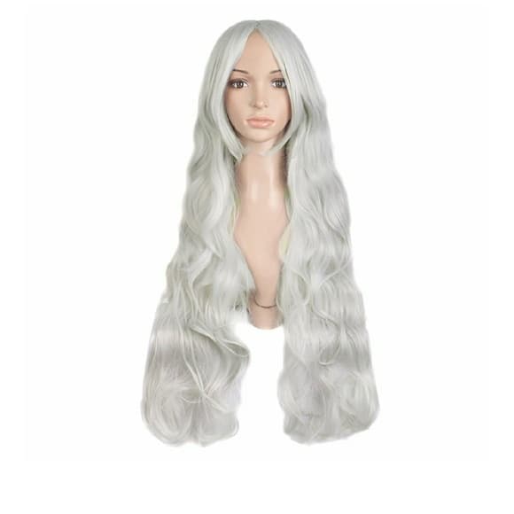 White Gray Beauty Wig - Thumbnail 3