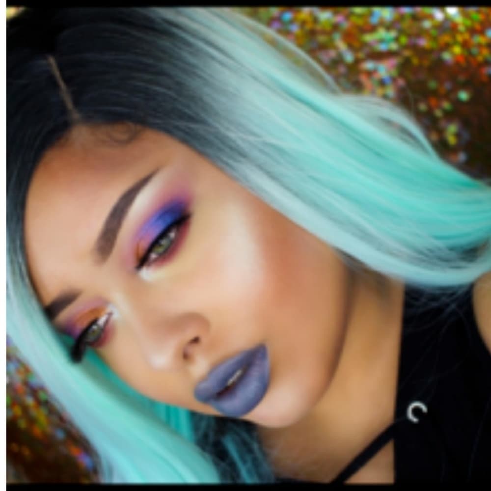 Ombre Green Beauty Wig - Thumbnail 3