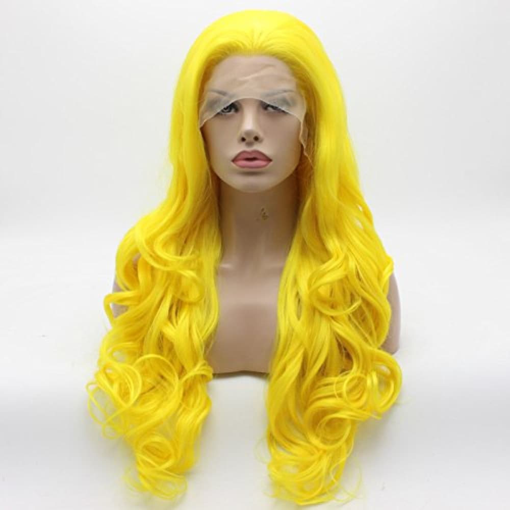 Yellow Body Beauty Lacefront Wig 24-28 inches Long - Thumbnail 3