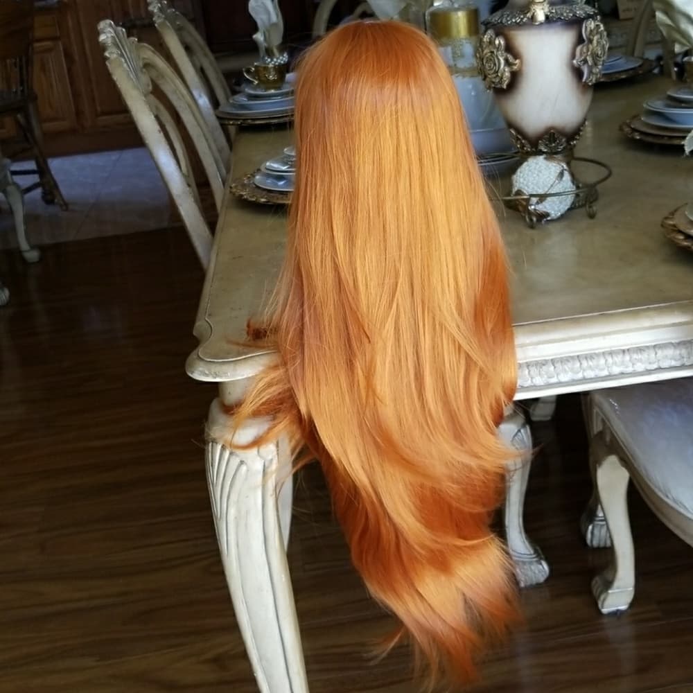 Pumpkin Orange Beauty Lacefront Wig 24-28 inches!! - Thumbnail 4