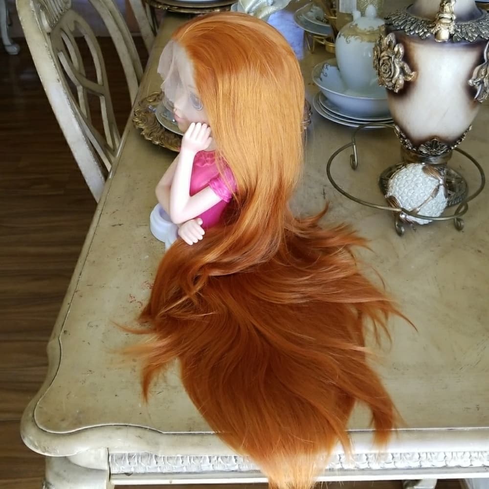 Pumpkin Orange Beauty Lacefront Wig 24-28 inches!! - Thumbnail 2