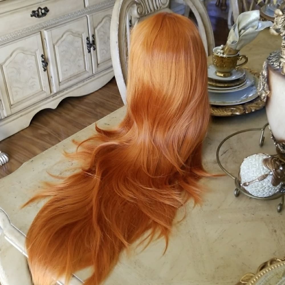 Pumpkin Orange Beauty Lacefront Wig 24-28 inches!!