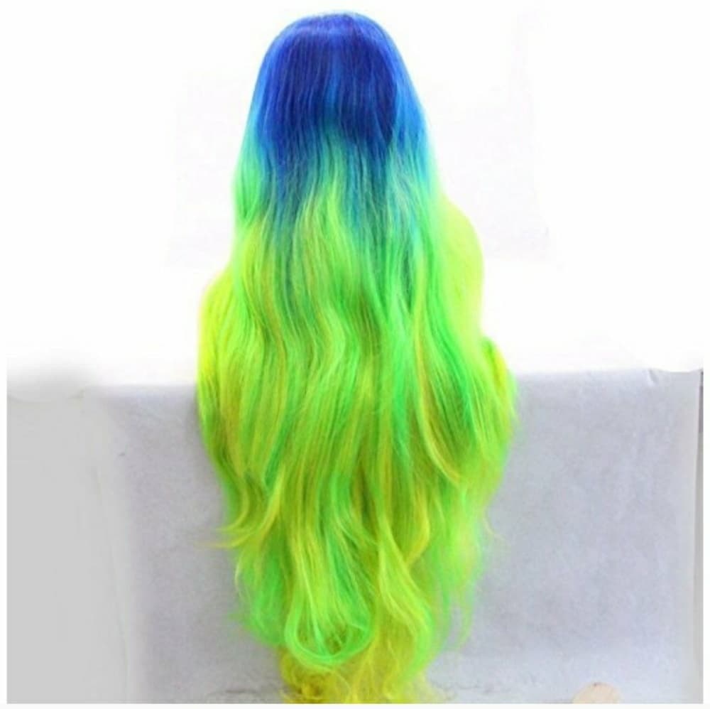 Blue Green LaceFront Wig 24-28 inches
