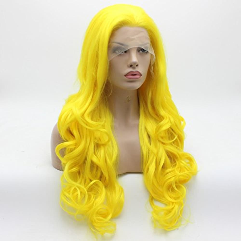 Yellow Body Beauty Lacefront Wig 24-28 inches Long - Thumbnail 2
