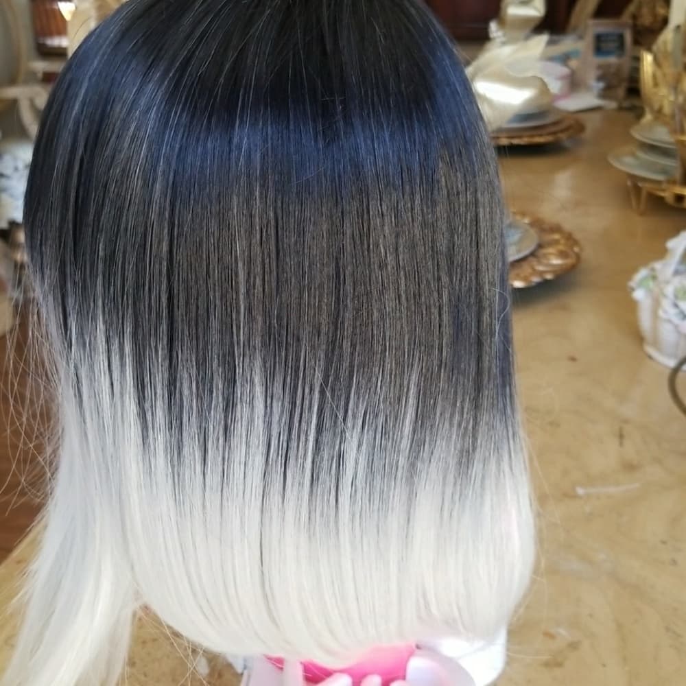 Ombre Beauty Heat Resistant Synthetic Wig - Thumbnail 2